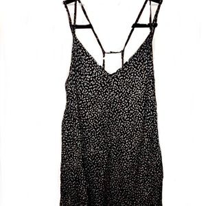 Abercrombie and Fitch Black Floral Sun Dress